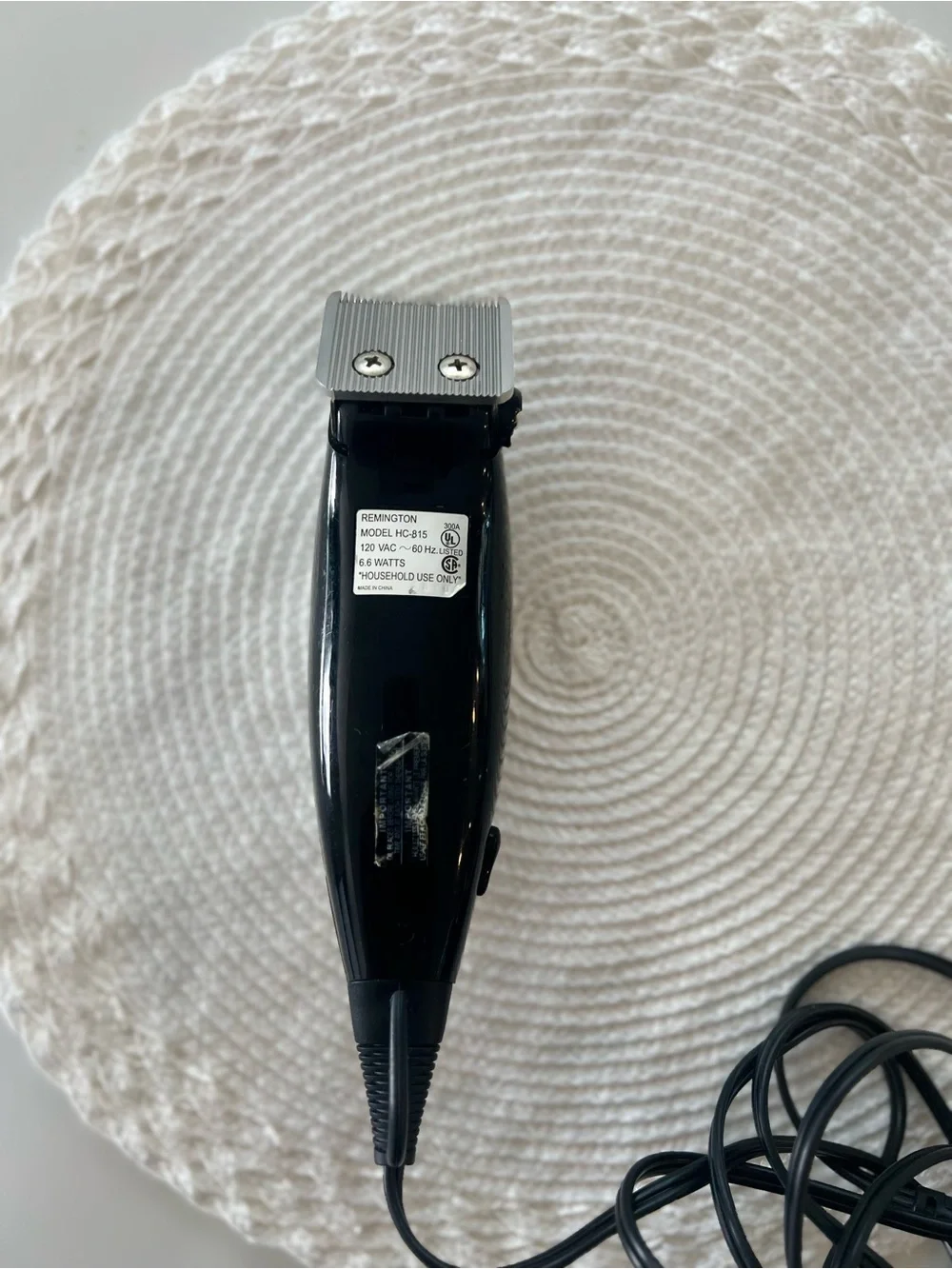 Remington Silver Men's Corded Hair Trimmer